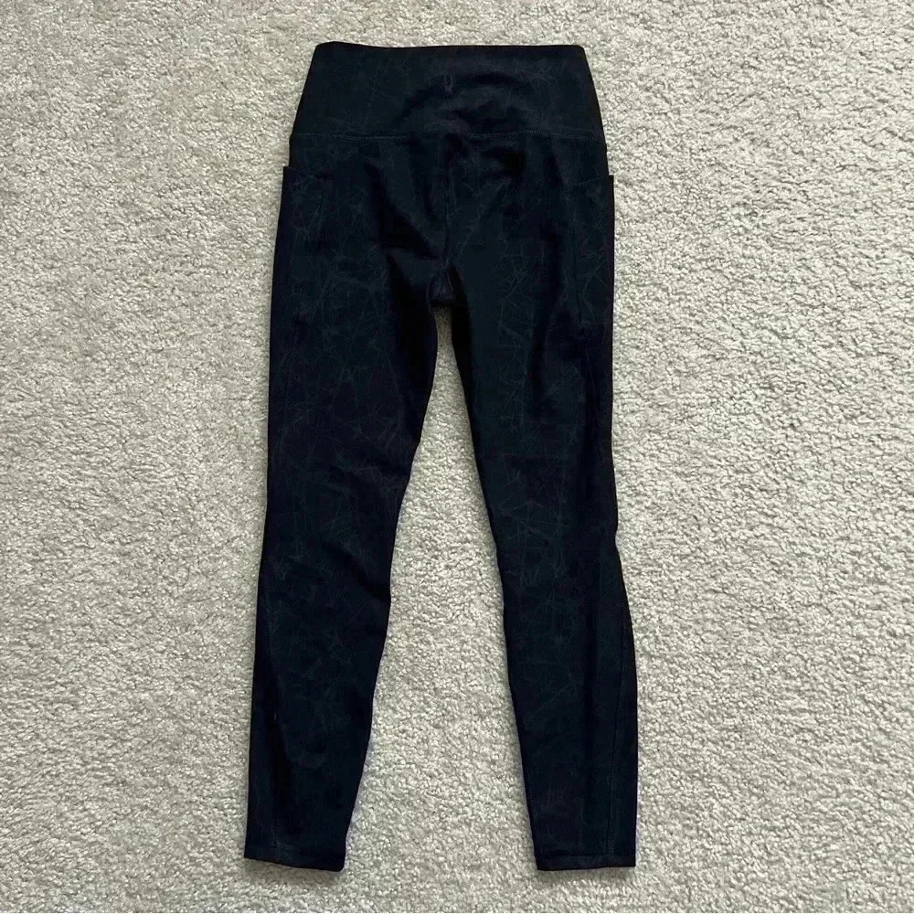 Spyder Active Performance High Rise Tight Fit Leggings Black Women’s Size Small